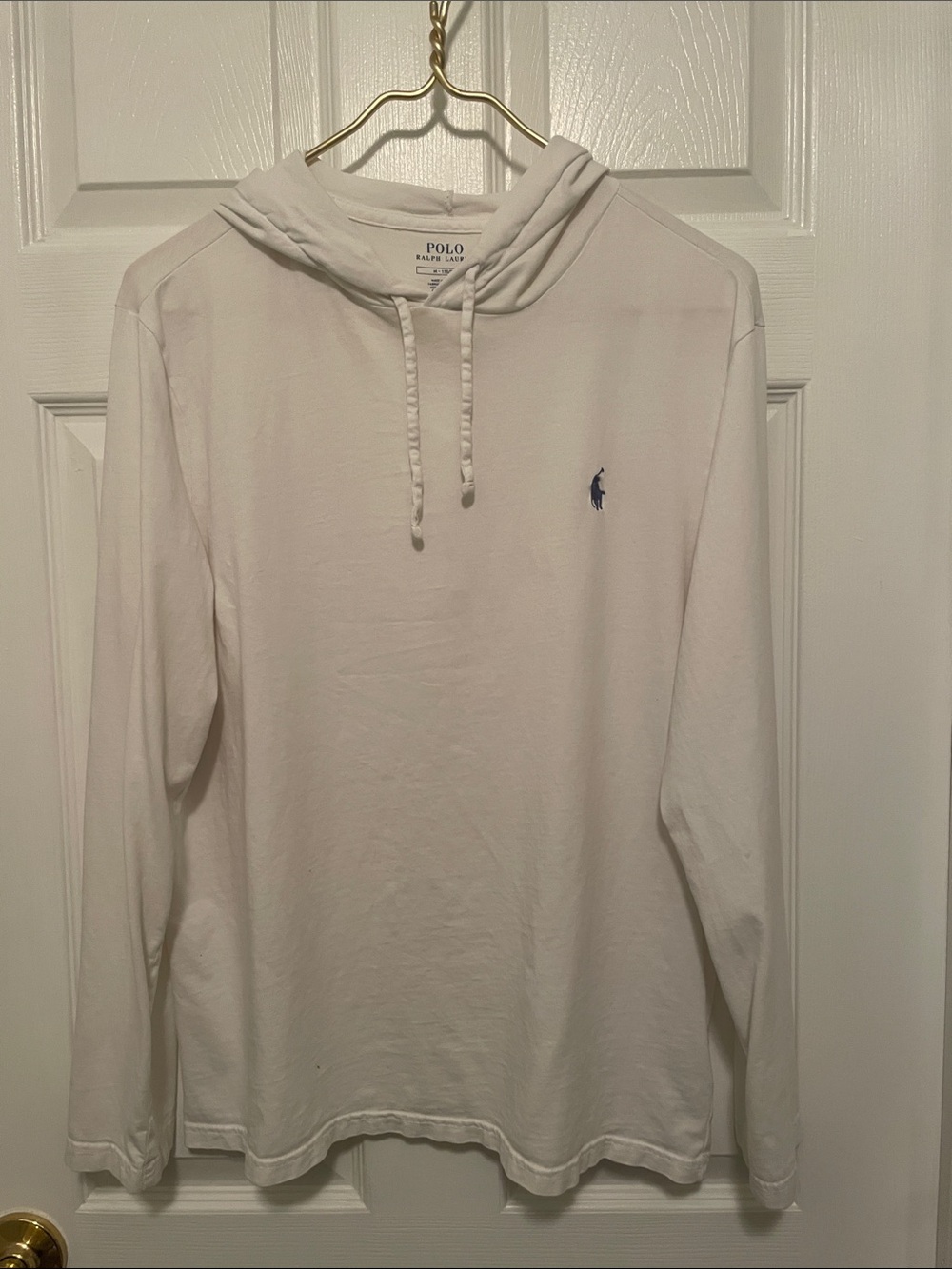 Polo by Ralph Lauren White Tee with Blue Logo Print